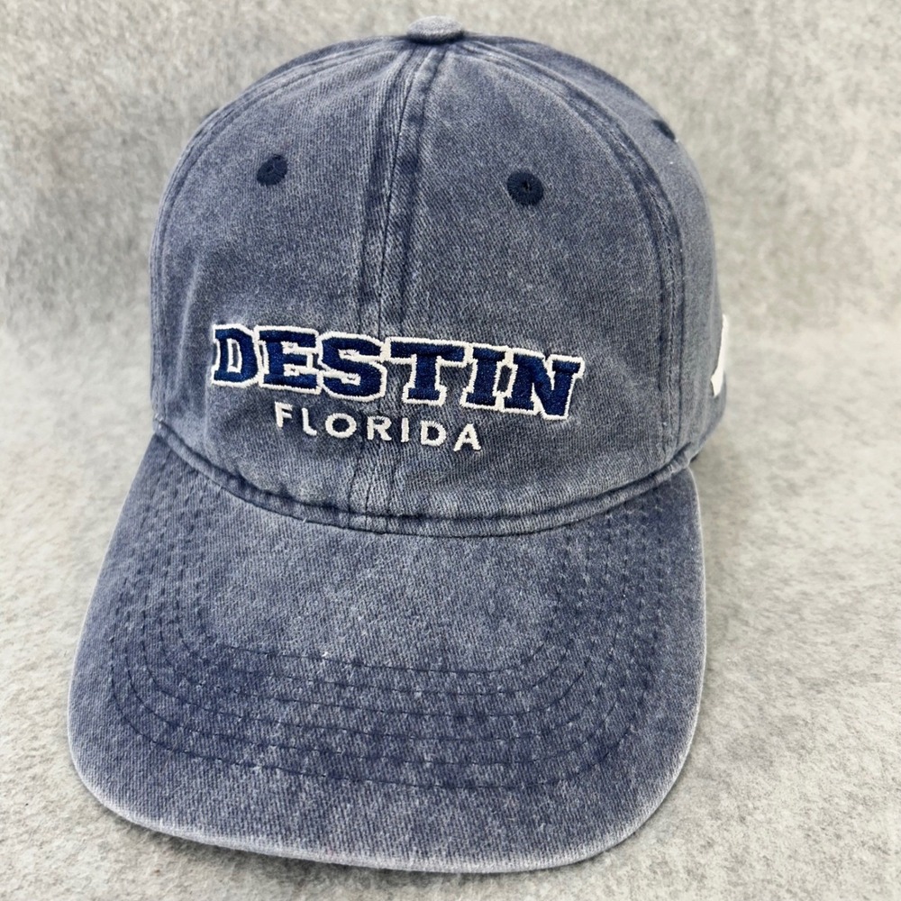 Destin Florida Mens Blue Unbranded Baseball Hat Embroidered Adjustable OS